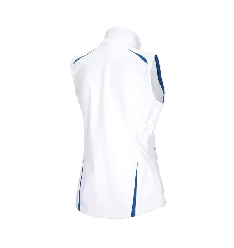 Pracovní vesty: Softshellová vesta e.s.motion 2020, dámská + bílá/enciánově modrá 3