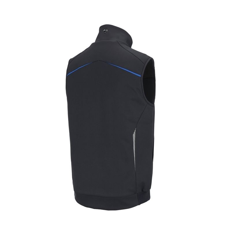 Pracovní vesty: Zimní softshellová vesta e.s.motion 2020 + grafit/enciánově modrá 3