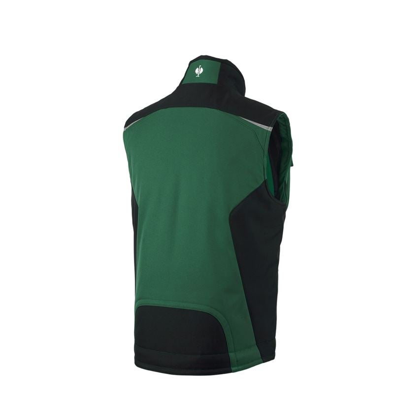 Pracovní vesty: Softshellová vesta e.s.motion + zelená/černá 3