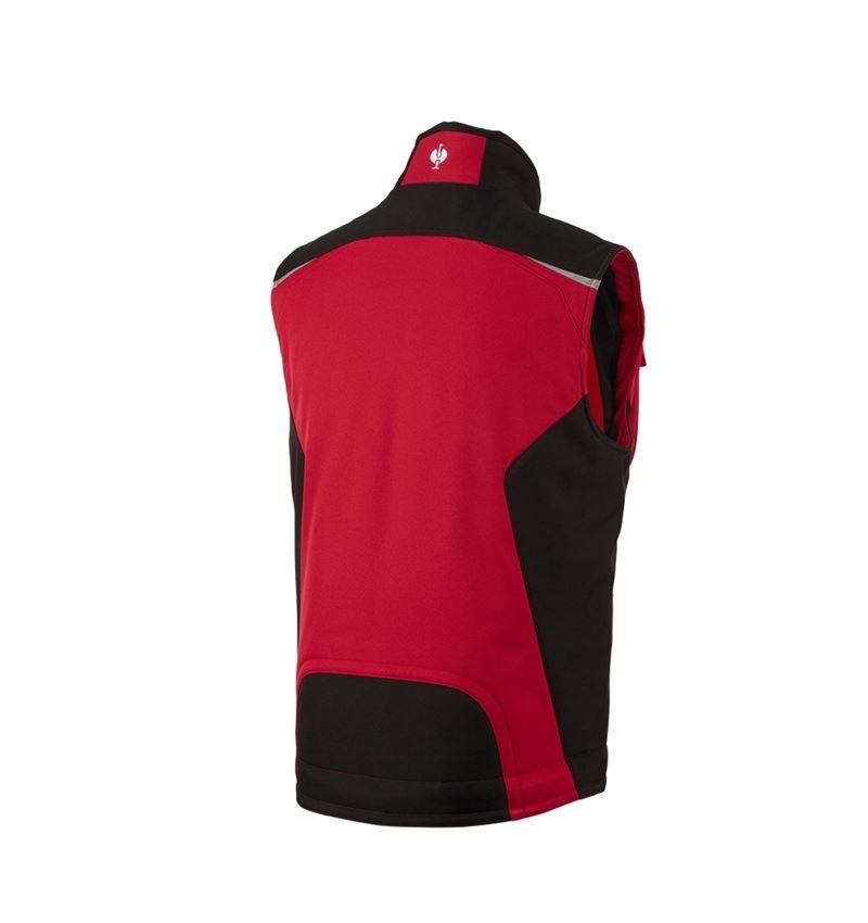 Truhlář / Stolař: Softshellová vesta e.s.motion + červená/černá 2