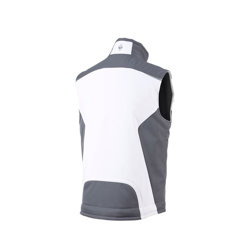 Truhlář / Stolař: Softshellová vesta e.s.motion + bílá/šedá 3
