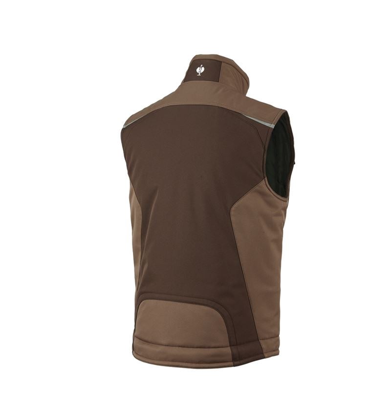Truhlář / Stolař: Softshellová vesta e.s.motion + kaštan/lískový oříšek 3