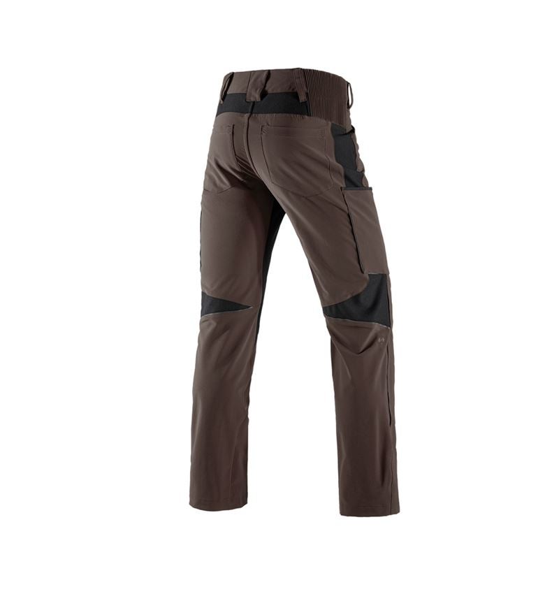 Pracovní kalhoty: Cargo kalhoty e.s.vision stretch, pánské + kaštan/černá 3
