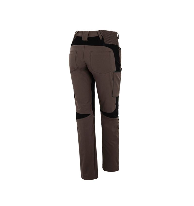 Pracovní kalhoty: Cargo kalhoty e.s.vision stretch, dámské + kaštan/černá 3