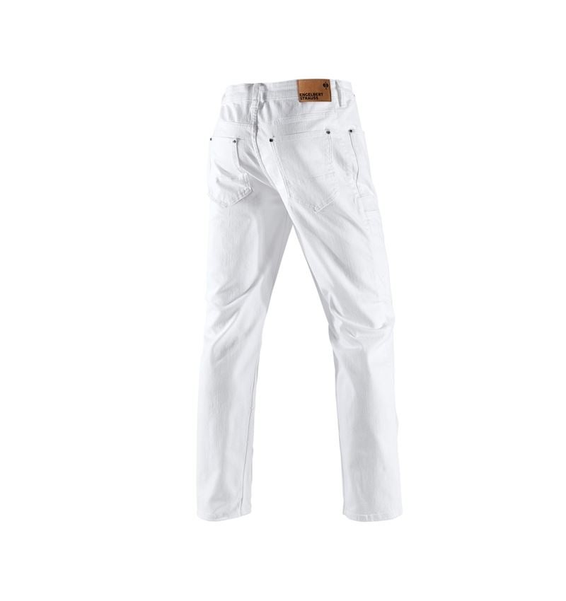 Pracovní kalhoty: e.s. Džíny se 7 kapsami + bílá 3