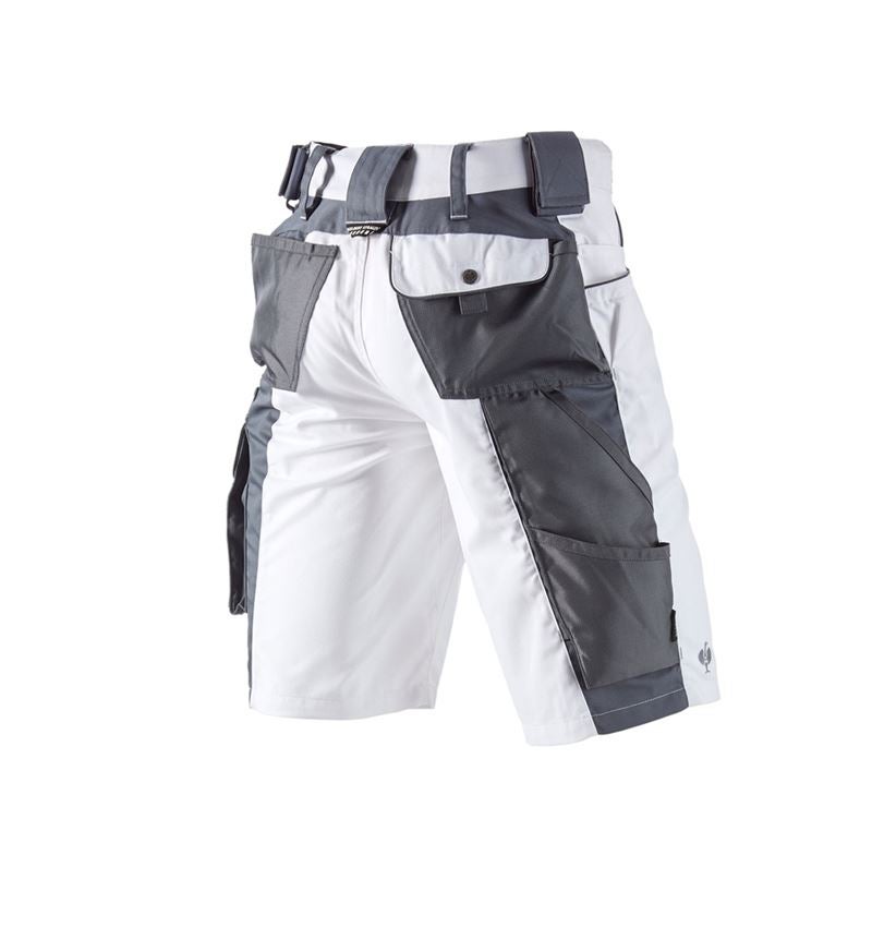 Pracovní kalhoty: Šortky e.s.motion + bílá/šedá 3