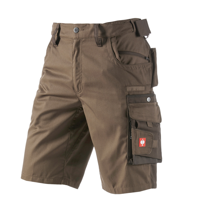 Pracovní kalhoty: Šortky e.s.motion + lískový oříšek/kaštan 1
