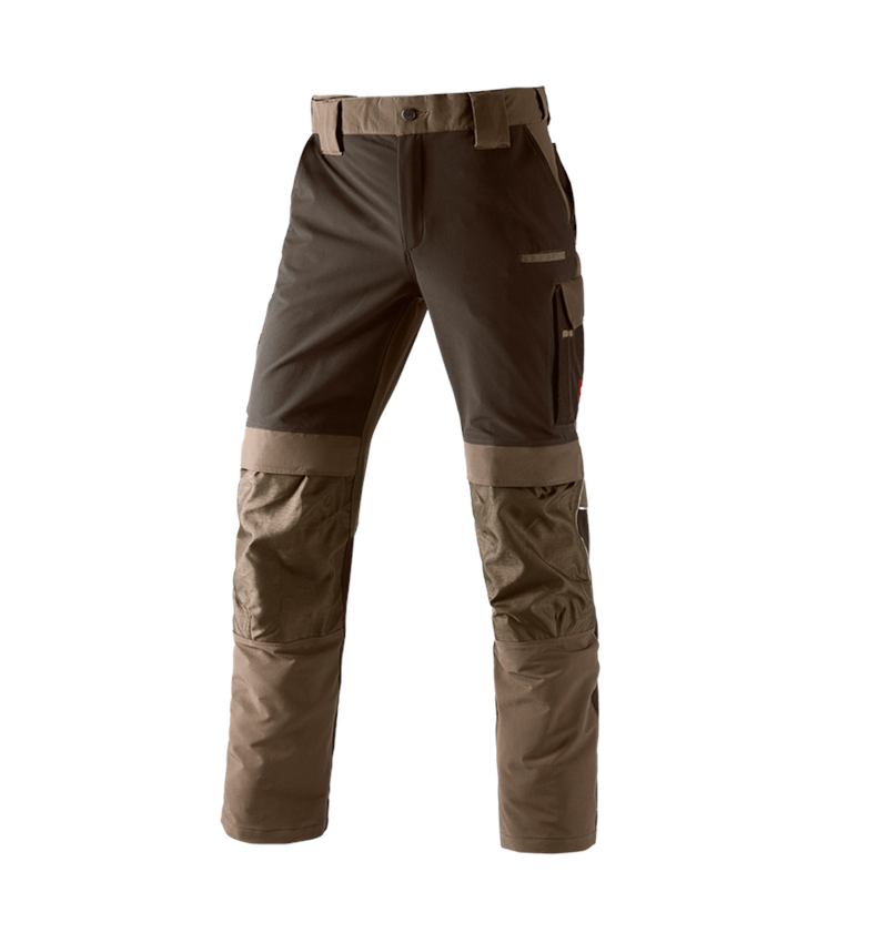 Instalatéři: Funkční kalhoty e.s.dynashield + lískový oříšek/kaštan 1