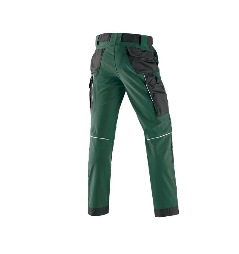 Truhlář / Stolař: Funkční kalhoty e.s.dynashield + zelená/černá 3
