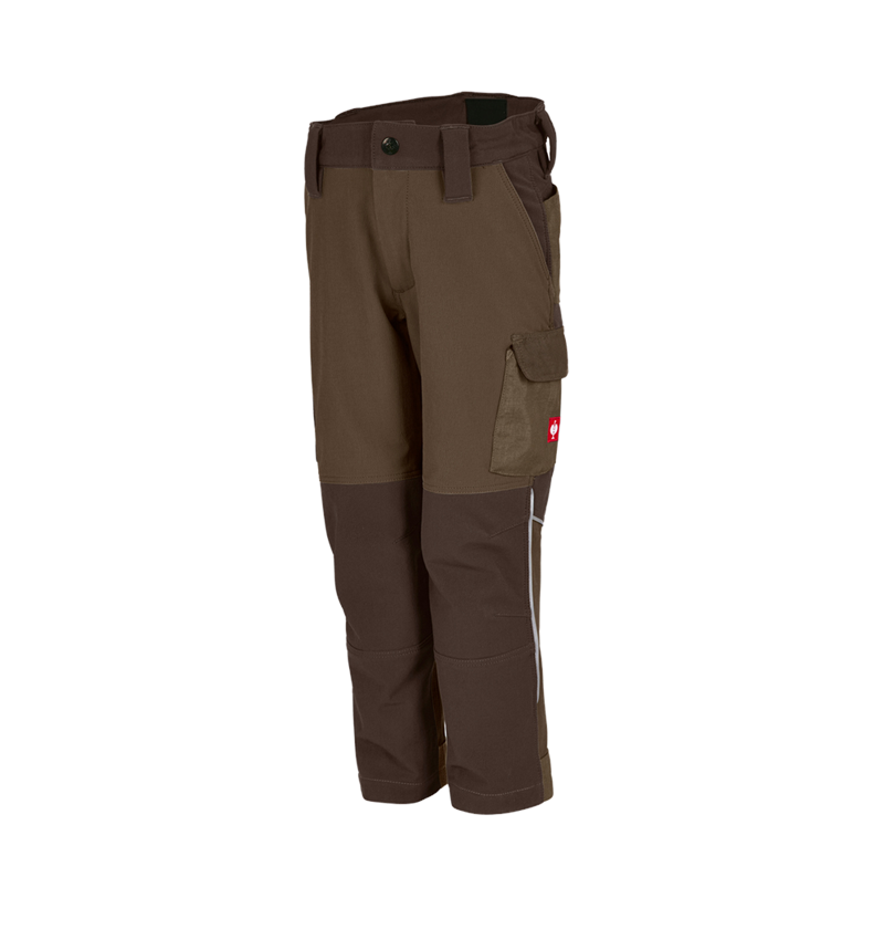Kalhoty: Funkční cargo kalhoty e.s.dynashield, dětské + lískový oříšek/kaštan 2