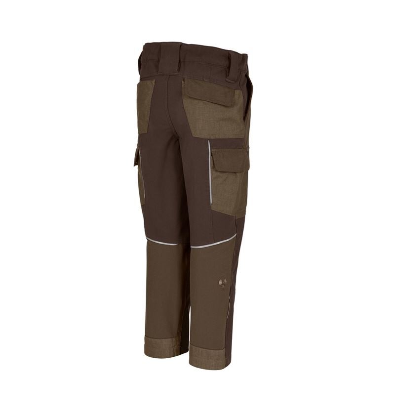 Kalhoty: Funkční cargo kalhoty e.s.dynashield, dětské + lískový oříšek/kaštan 3