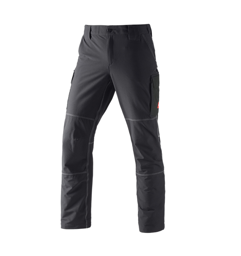 Pracovní kalhoty: Zimní  funkční cargo kalhoty e.s.dynashield + černá