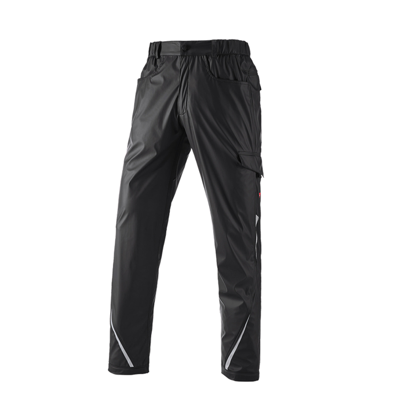 Pracovní kalhoty: Kalhoty do deště e.s.motion 2020 superflex + černá/platinová 2