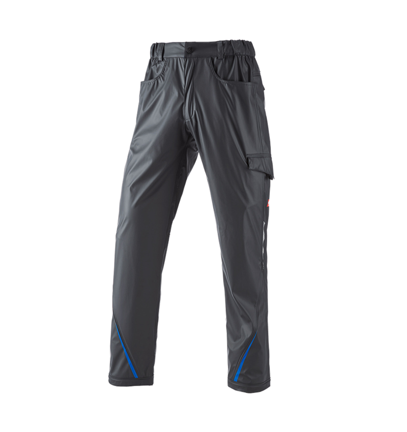 Pracovní kalhoty: Kalhoty do deště e.s.motion 2020 superflex + grafit/enciánově modrá 1