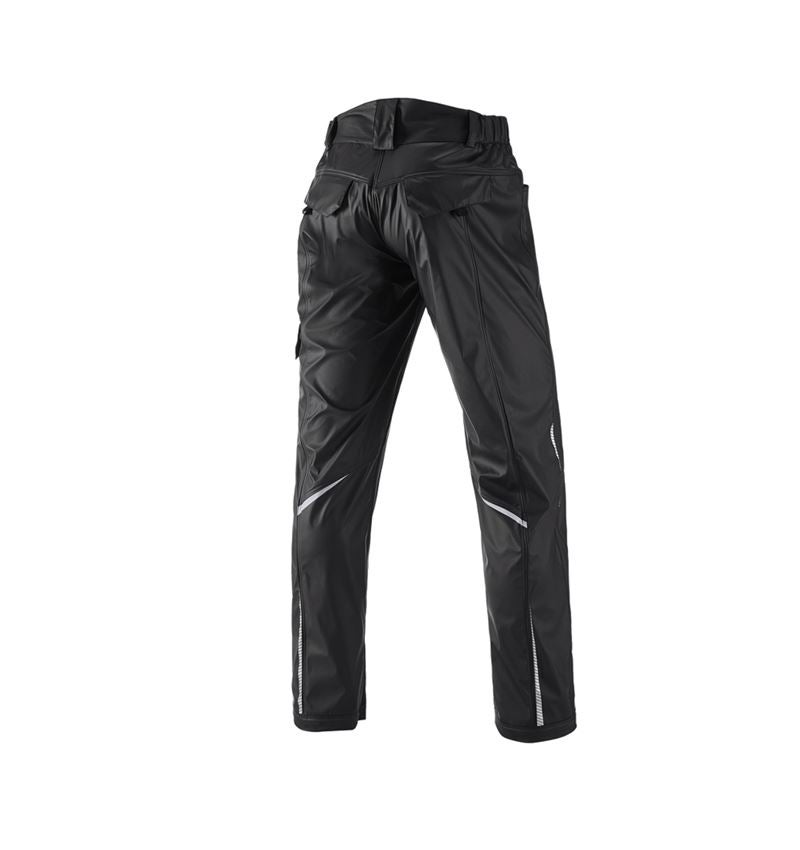 Pracovní kalhoty: Kalhoty do deště e.s.motion 2020 superflex + černá/platinová 3
