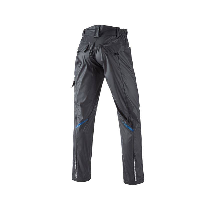 Pracovní kalhoty: Kalhoty do deště e.s.motion 2020 superflex + grafit/enciánově modrá 2