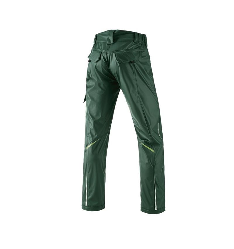 Pracovní kalhoty: Kalhoty do deště e.s.motion 2020 superflex + zelená/mořská zelená 3