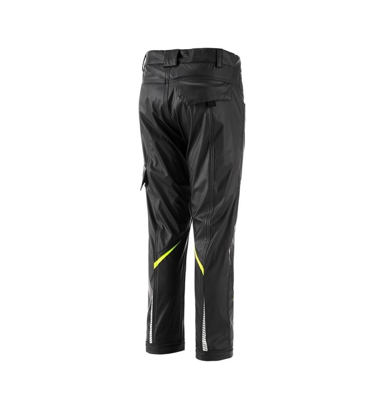 Pro nejmenší: Kalhoty do deště e.s.motion 2020 superflex, dětské + černá/výstražná žlutá/výstražná oranžová 2