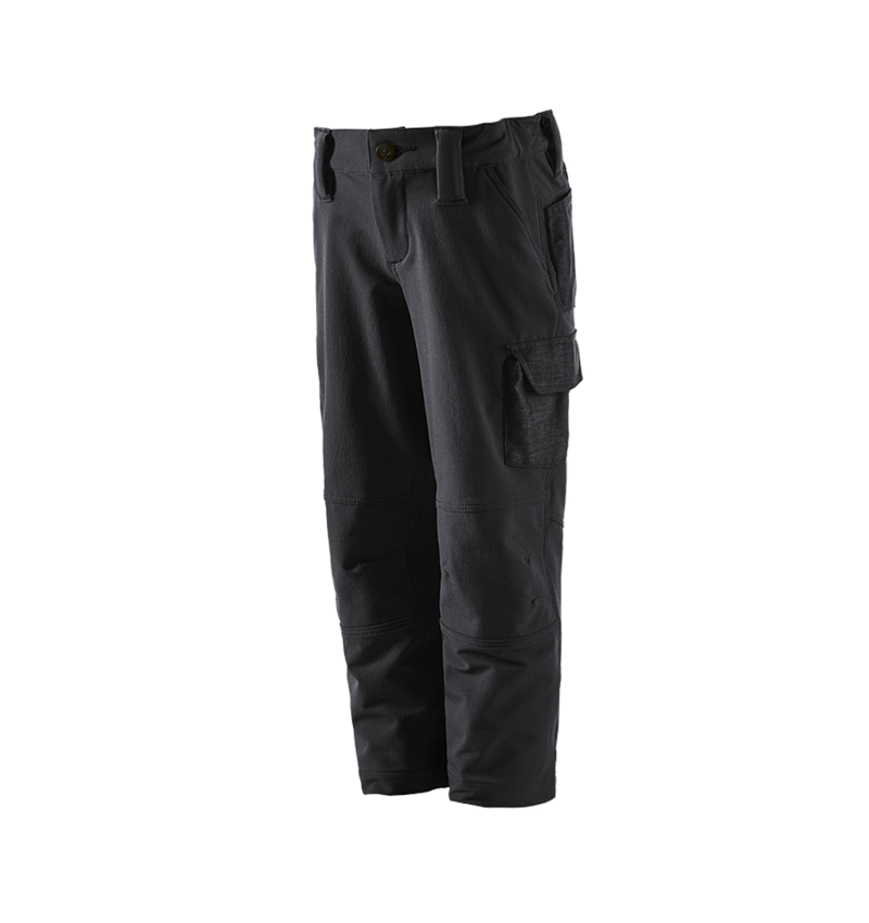 Kalhoty: Funkční cargo kalhoty e.s.dynashield solid, dětská + černá 2