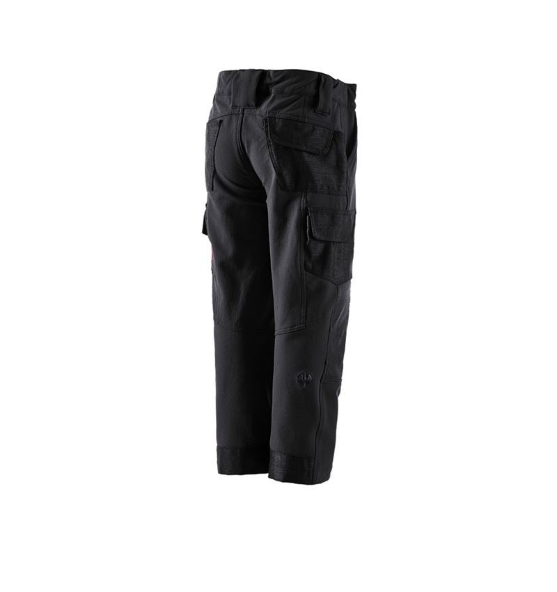 Kalhoty: Funkční cargo kalhoty e.s.dynashield solid, dětská + černá 3