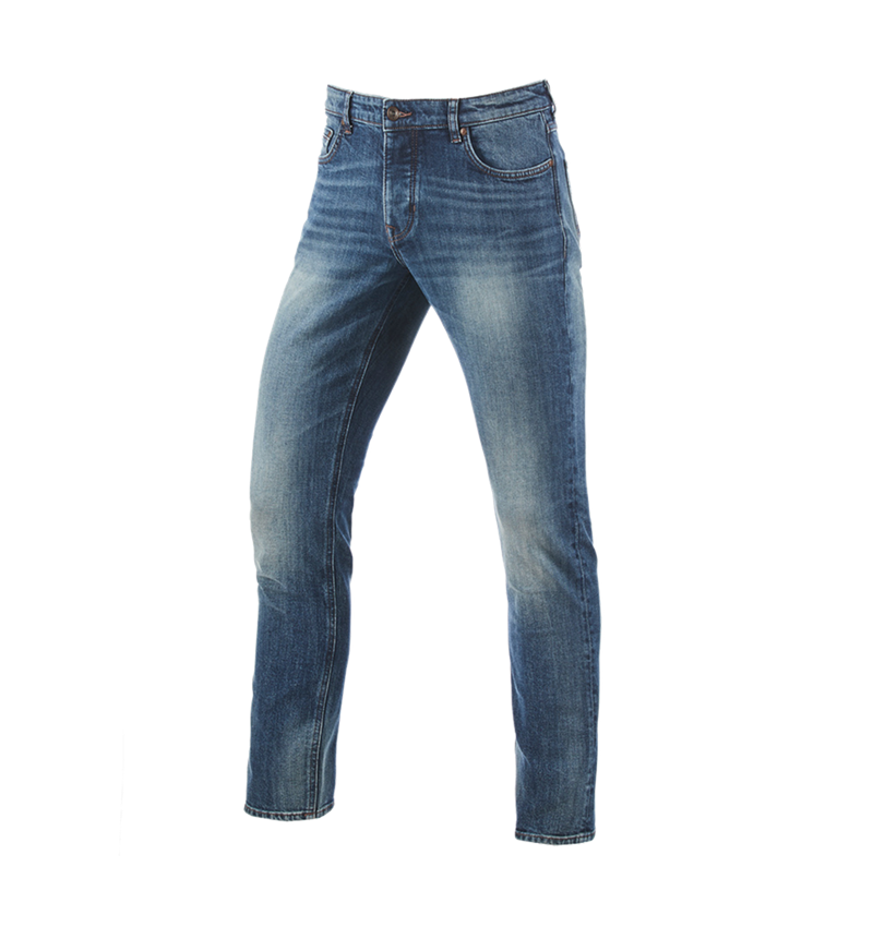 Pracovní kalhoty: e.s. Džíny s 5 kapsami, slim + mediumwashed 2