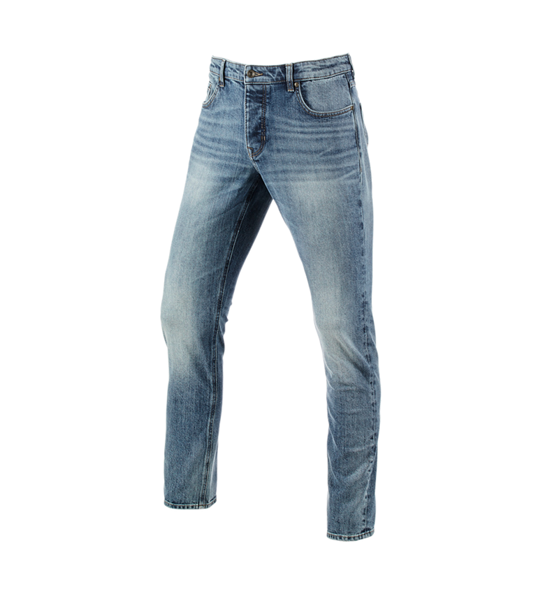 Pracovní kalhoty: e.s. Džíny s 5 kapsami, slim + stonewashed 2