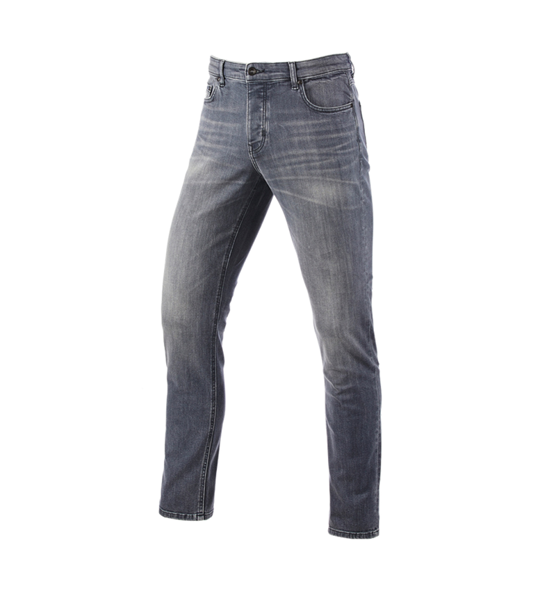 Pracovní kalhoty: e.s. Džíny s 5 kapsami, slim + graphitewashed 2
