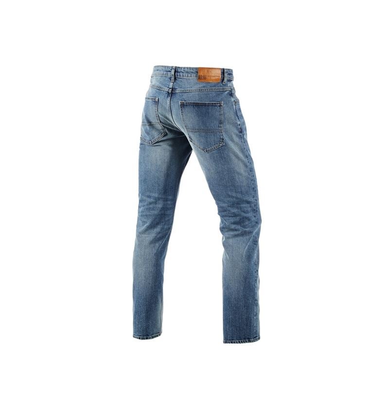 Pracovní kalhoty: e.s. Džíny s 5 kapsami, straight + stonewashed 5