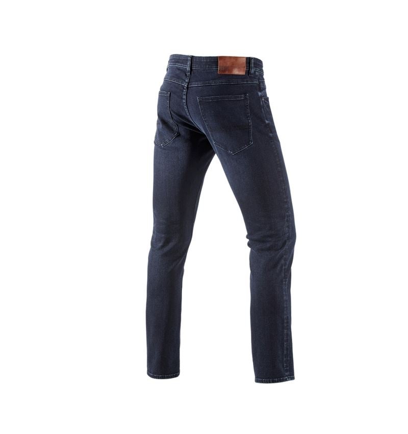 Pracovní kalhoty: e.s. Zimní strečové džíny s 5 kapsami + darkwashed 2