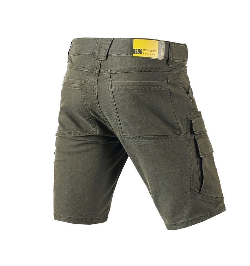 Pracovní kalhoty: Šortky cargo e.s.vintage + maskovací zelená 3