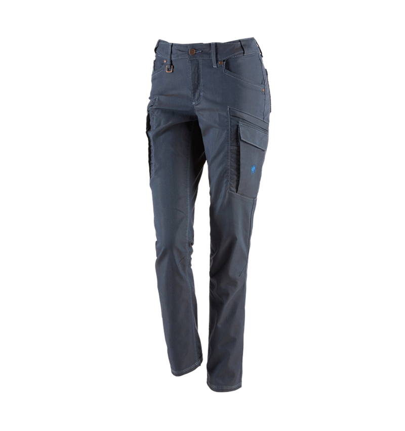 Pracovní kalhoty: Cargo kalhoty e.s.vintage, dámské + ledově modrá 2