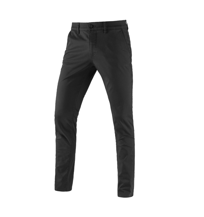 Pracovní kalhoty: e.s. Pracovní kalhoty s 5 kapsami Chino + černá 2