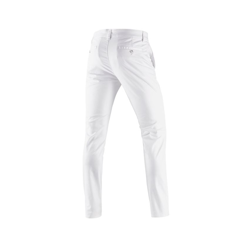 Pracovní kalhoty: e.s. Pracovní kalhoty s 5 kapsami Chino + bílá 3