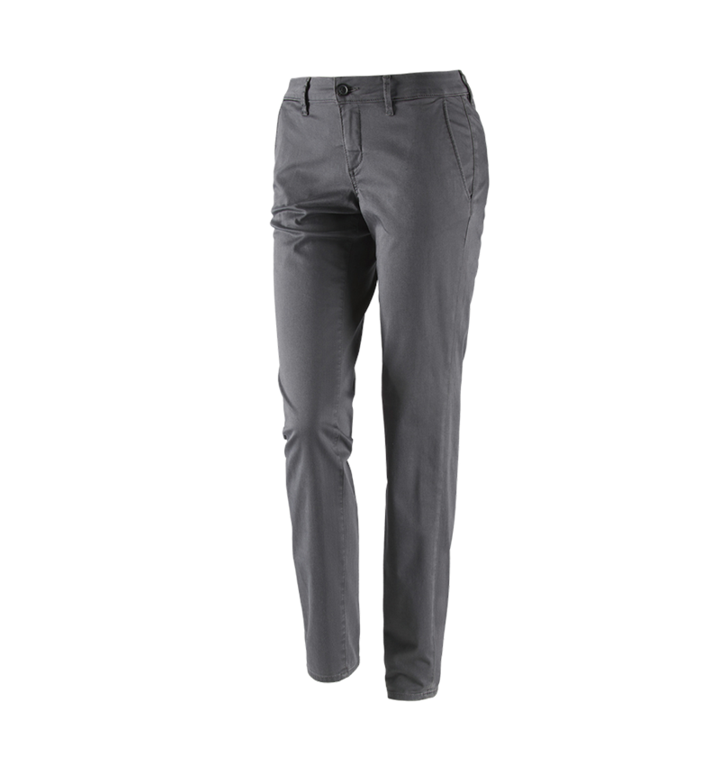 Pracovní kalhoty: e.s. Pracovní kalhoty s 5 kapsami Chino, dámské + antracit 2