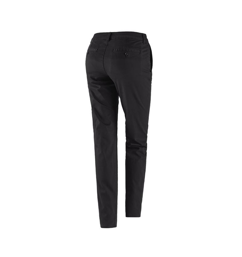 Pracovní kalhoty: e.s. Pracovní kalhoty s 5 kapsami Chino, dámské + černá 3