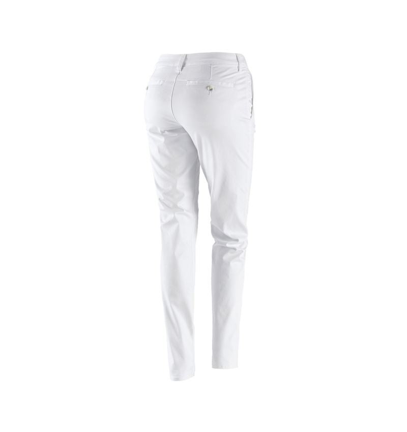 Pracovní kalhoty: e.s. Pracovní kalhoty s 5 kapsami Chino, dámské + bílá 3