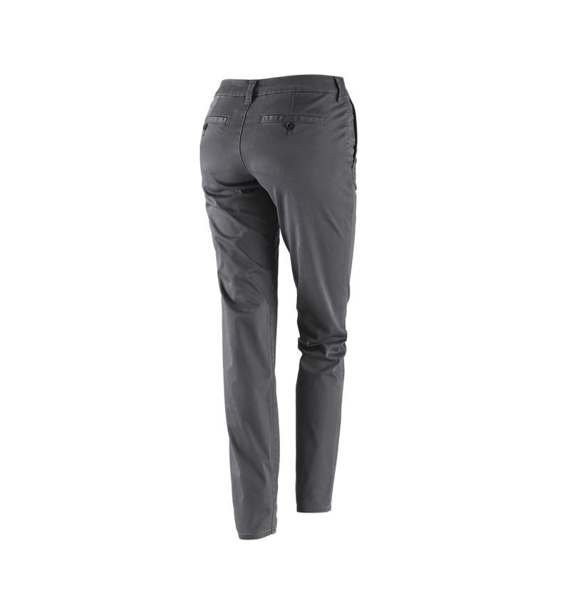 Pracovní kalhoty: e.s. Pracovní kalhoty s 5 kapsami Chino, dámské + antracit 3