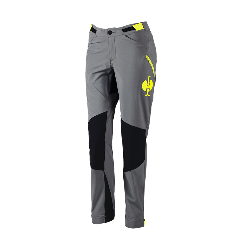 Pracovní kalhoty: Funkční kalhoty e.s.trail, dámské + čedičově šedá/acidově žlutá 3
