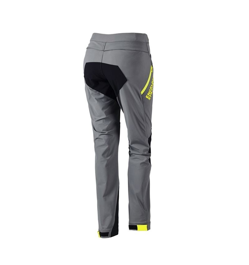 Pracovní kalhoty: Funkční kalhoty e.s.trail, dámské + čedičově šedá/acidově žlutá 4