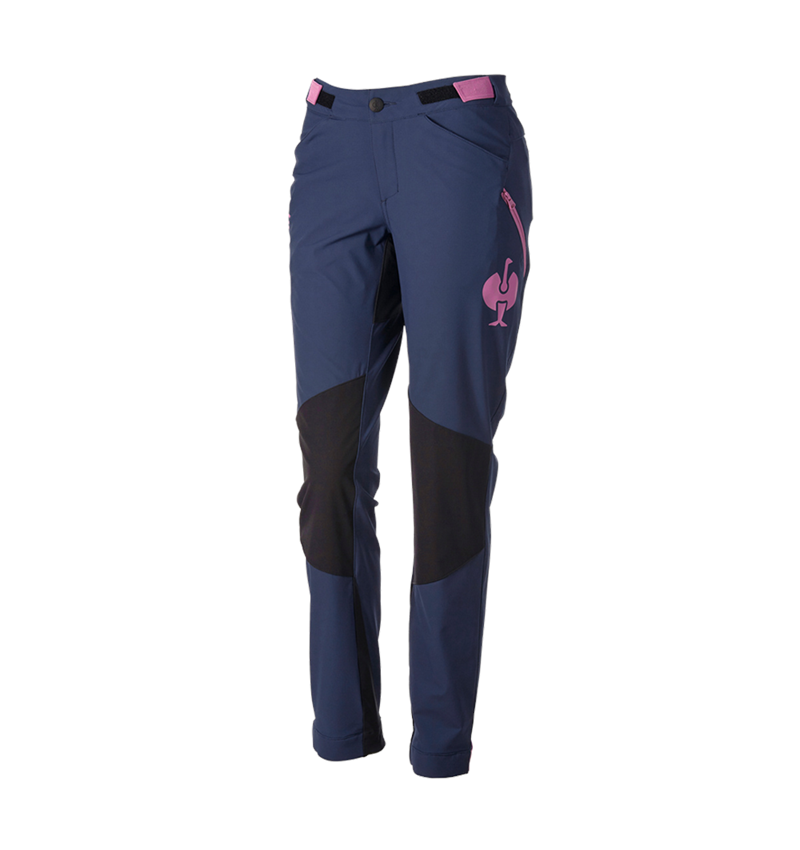 Oděvy: Funkční kalhoty e.s.trail, dámské + hlubinněmodrá/tara pink 6
