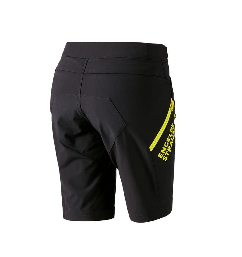 Pracovní kalhoty: Funkční šortky e.s.trail, dámské + černá/acidově žlutá 4