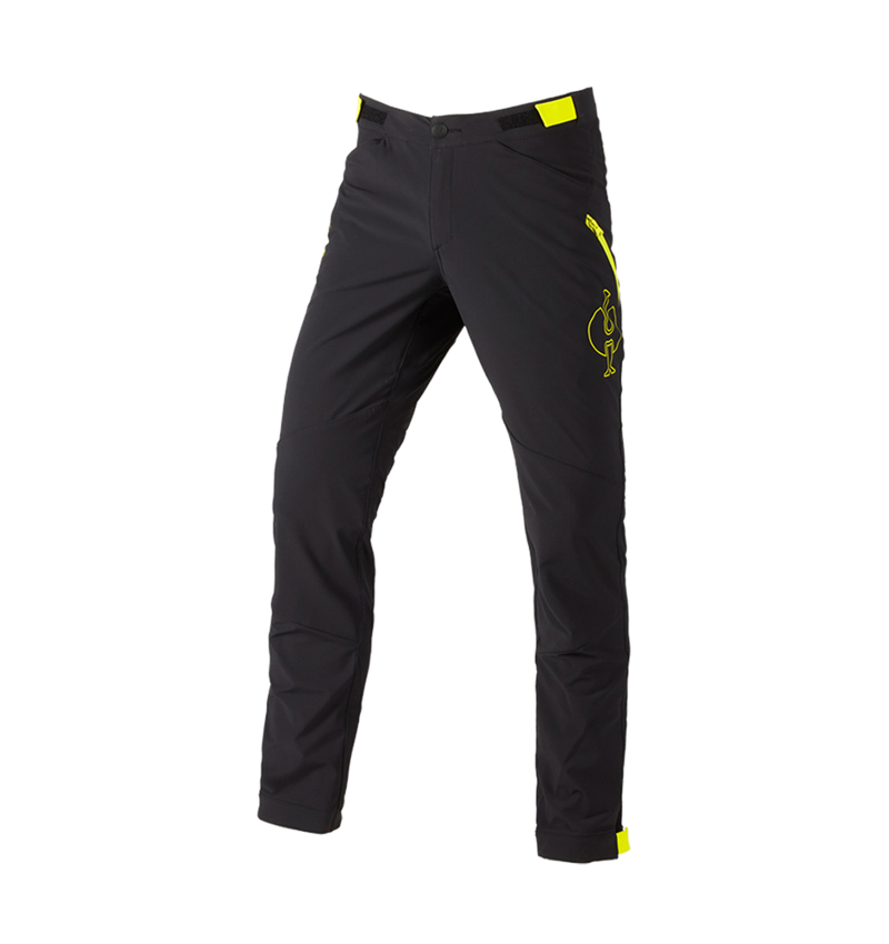 Pracovní kalhoty: Funkční kalhoty e.s.trail + černá/acidově žlutá 3