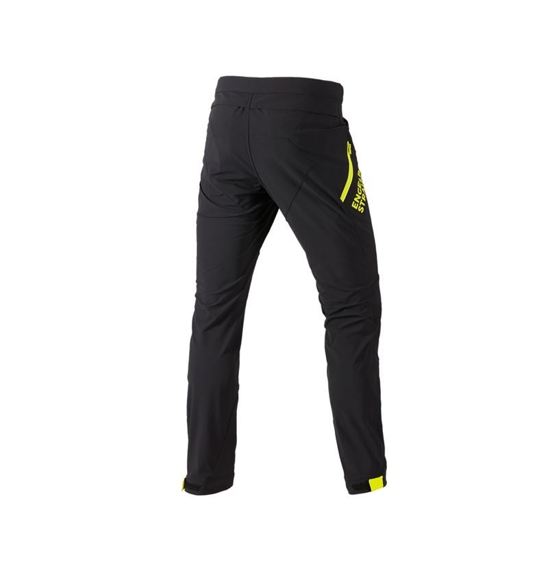 Pracovní kalhoty: Funkční kalhoty e.s.trail + černá/acidově žlutá 4