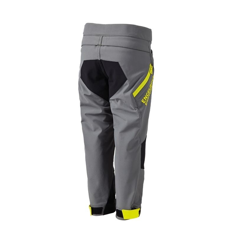 Kalhoty: Funkční kalhoty e.s.trail, dětská + čedičově šedá/acidově žlutá 4