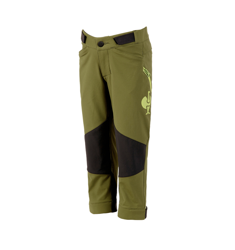 Kalhoty: Funkční kalhoty e.s.trail, dětská + jalovcová zelená/citronově zelená 2