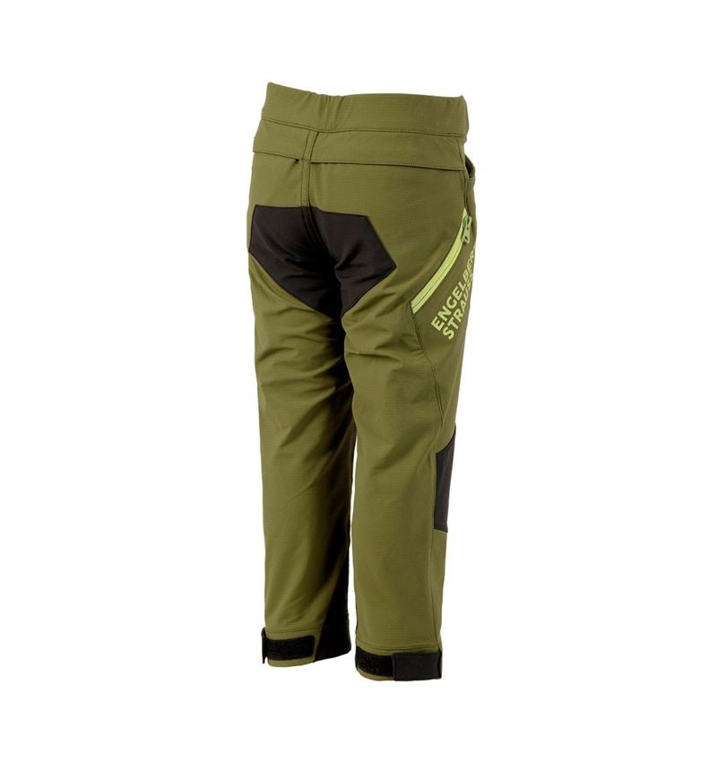 Kalhoty: Funkční kalhoty e.s.trail, dětská + jalovcová zelená/citronově zelená 3