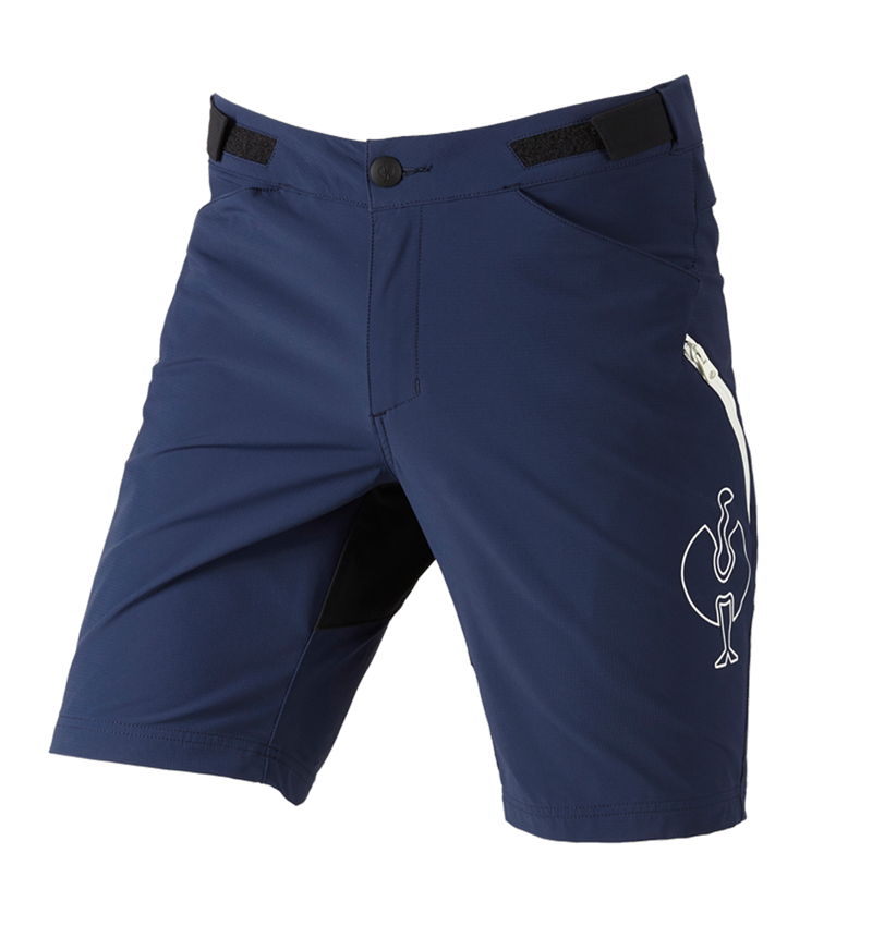 Pracovní kalhoty: Funkční šortky e.s.trail + hlubinná modrá/bílá 3