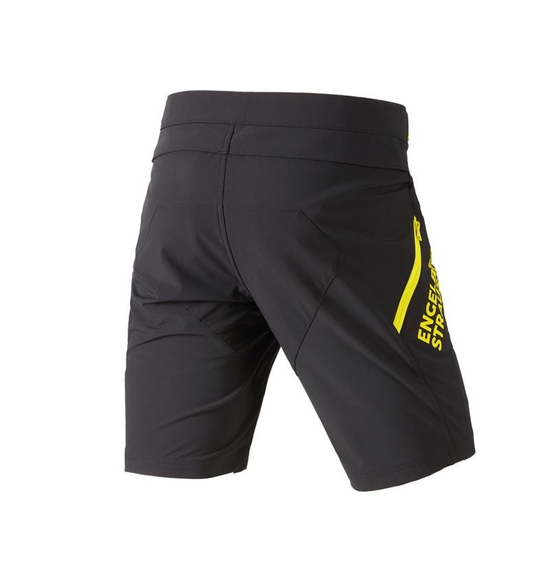 Pracovní kalhoty: Funkční šortky e.s.trail + černá/acidově žlutá 4
