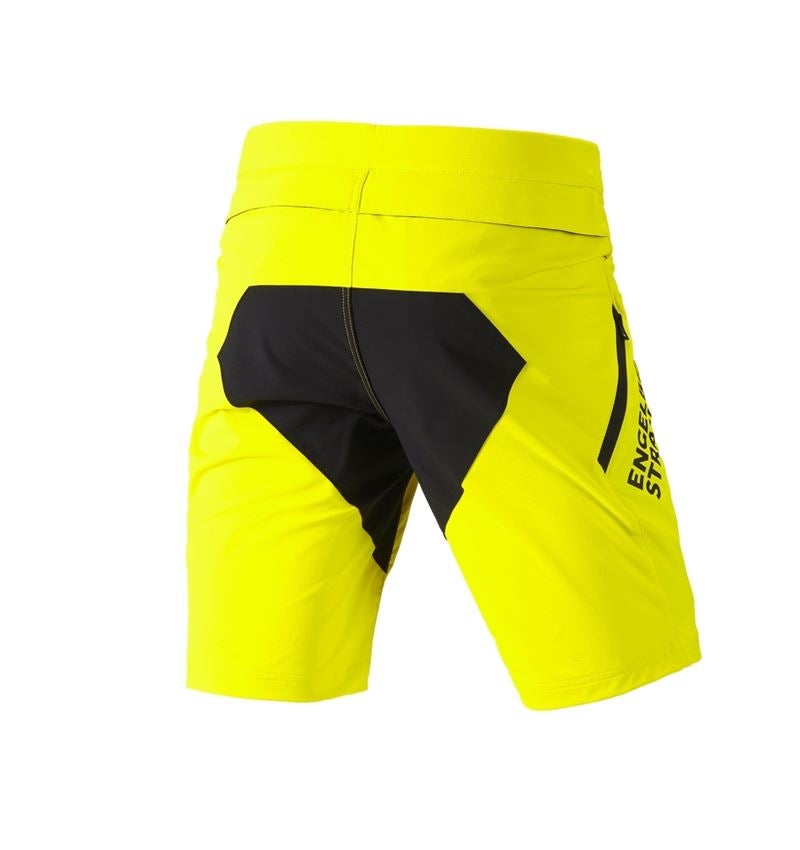 Pracovní kalhoty: Funkční šortky e.s.trail + acidově žlutá/černá 4