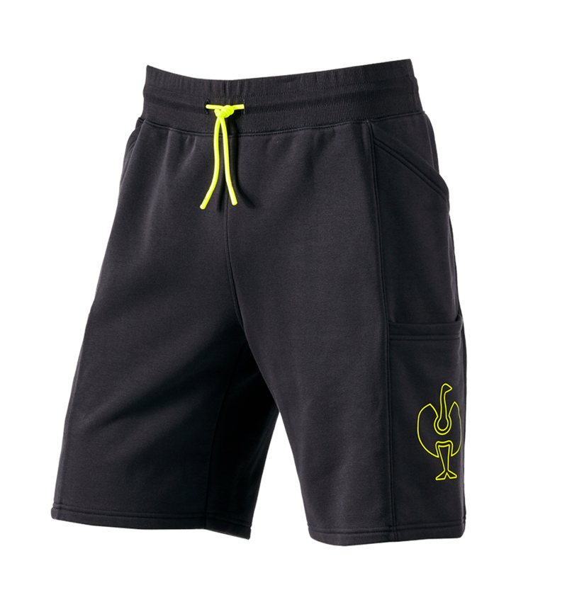 Pracovní kalhoty: Lehké šortky e.s.trail + černá/acidově žlutá 2
